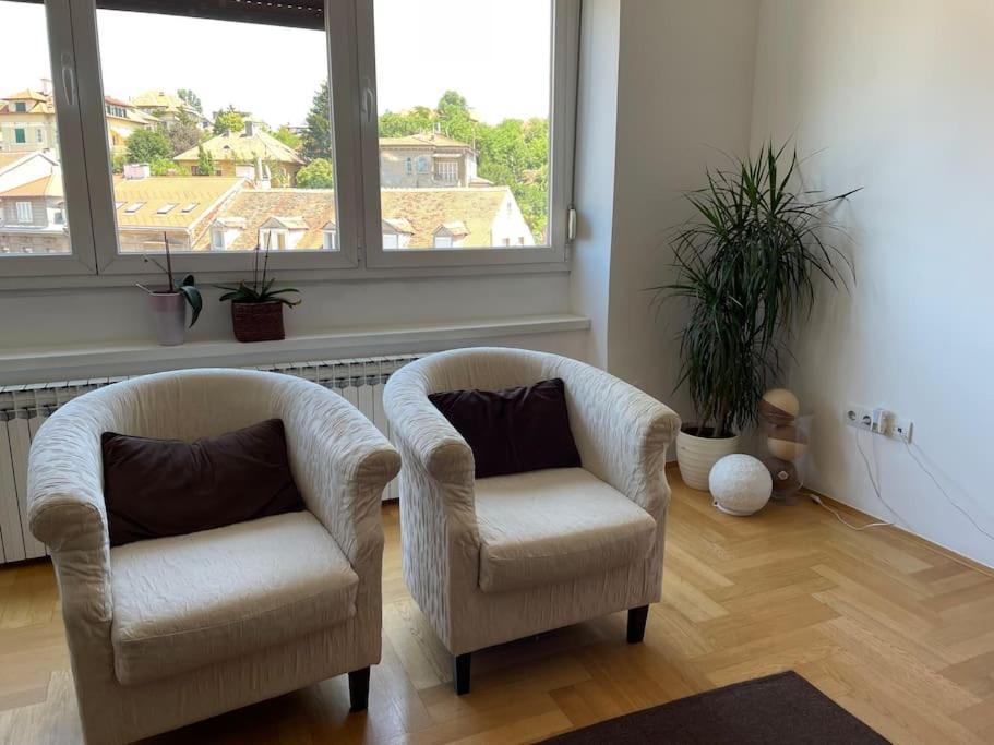 Spacious 3Br/2Bt Apartment With A/C In City Center 萨格勒布 外观 照片
